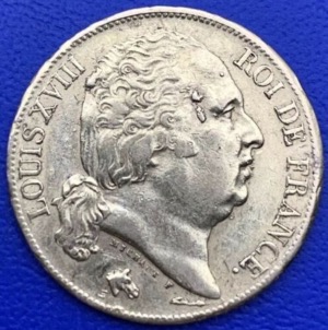 Monnaie Or, 20 Francs, Louis XVIII, 1819 A