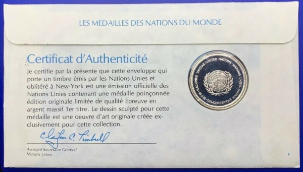 Médaille Argent massif des nations du Monde - PARAGUAY