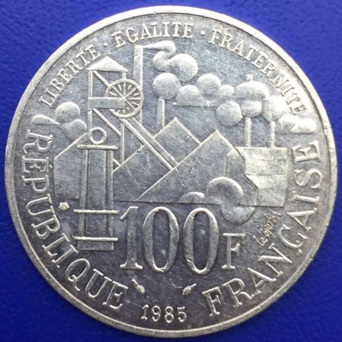 Monnaie Argent, 100 francs Émile Zola 1985