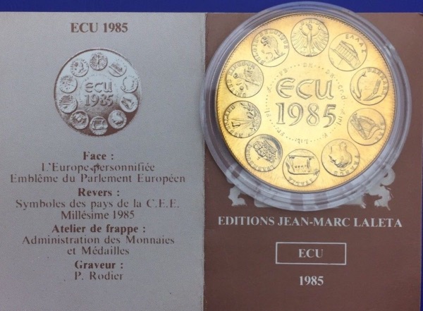 Médaille bronze, Europa Ecu 1985
