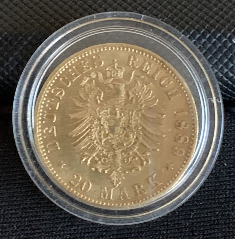 20 Mark Or 1889 Wilhelm II Prussia