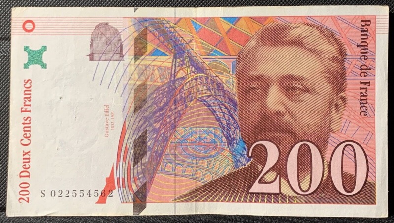 200 Francs Gustave Eiffel 1996