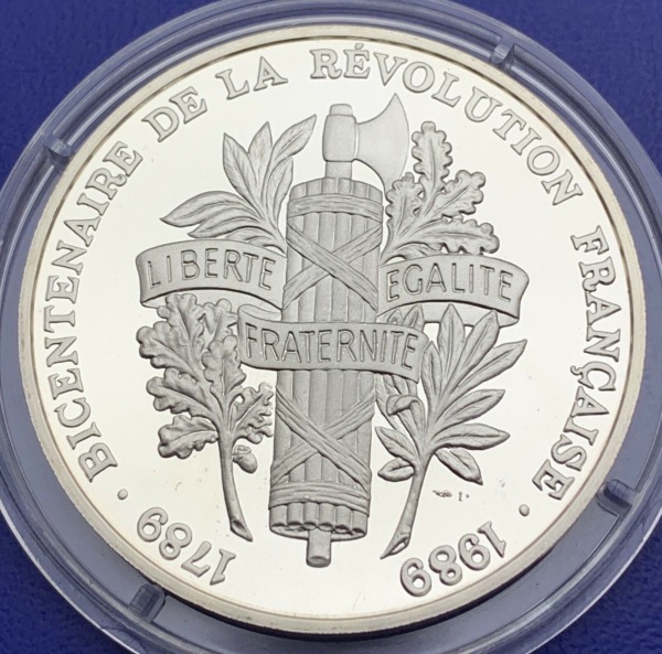 Médaille Argent Bicentenaire de la Révolution - Talleyrand Prince de Bénèvent