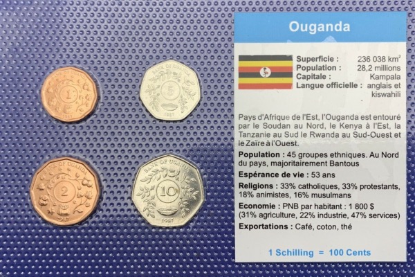 Ouganda Série de pièces UNC