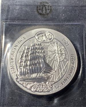 1 Oz Argent 2021 Mayflower Nautical Rwanda