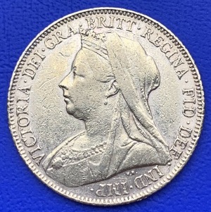 Souverain or Victoria voilée 1899