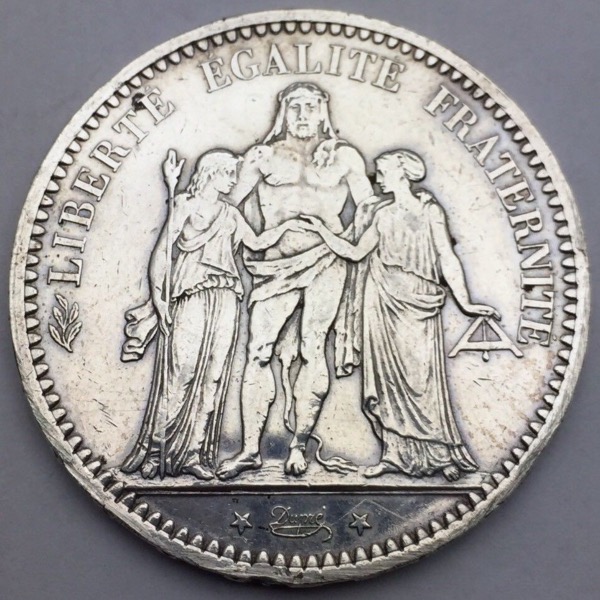 5 francs Hercule 1873 A