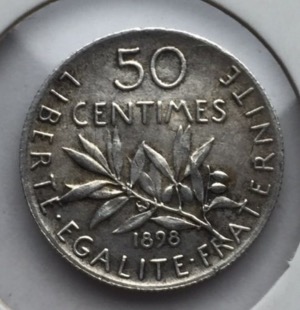 Semeuse 50 centimes 1898