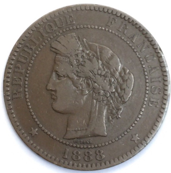 Ceres 10 centimes 1888 A 