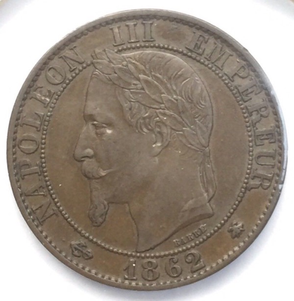 Napoléon III 5 centimes 1862 A