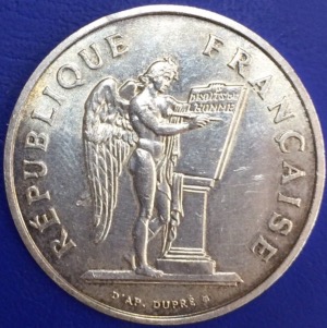 France, Monnaie argent, 100 francs Droits de L'homme 1989