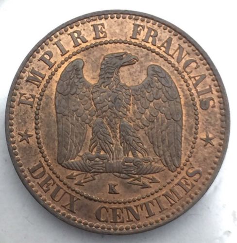 Napoléon III 2 centimes 1862 K