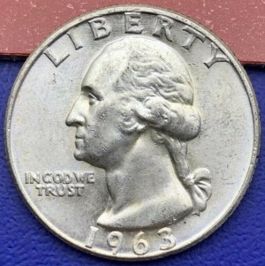 Etats-Unis Quarter Dollar Washington 1963 D