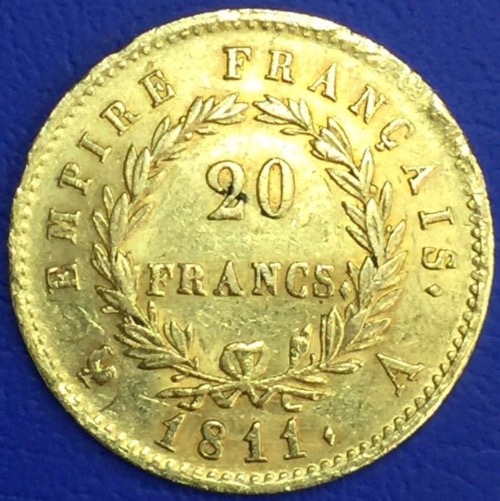 France - 20 Francs or - Napoleon Empereur - 1811 A - Paris 