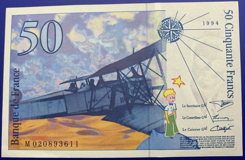Billets France, 50 Francs Saint Exupéry , 1994, NEUF, Suite de 3 Billets