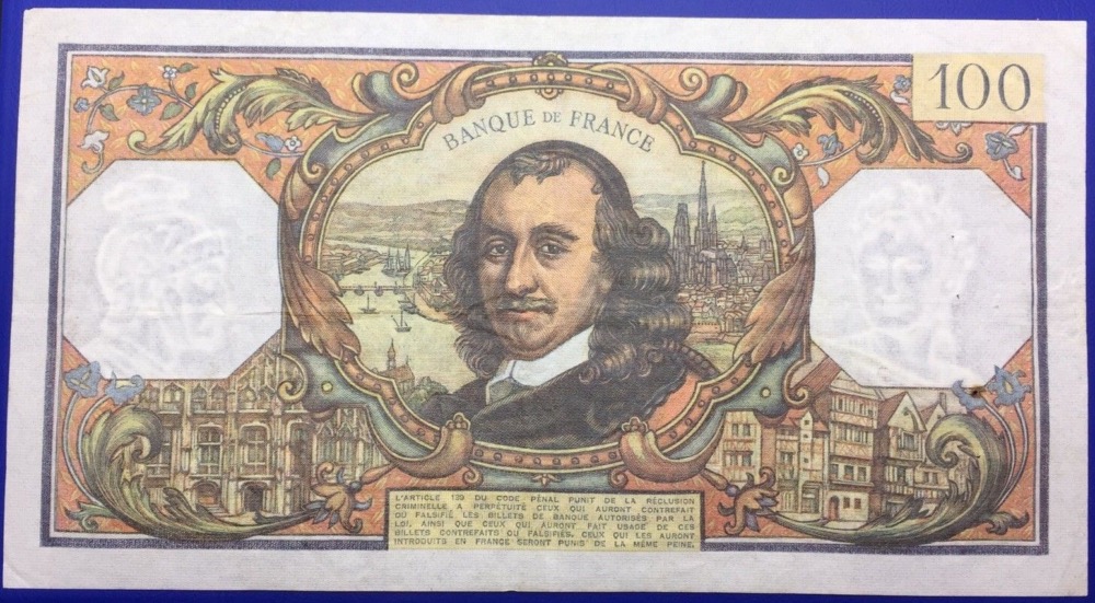France, Billet, 100 francs Corneille 1974