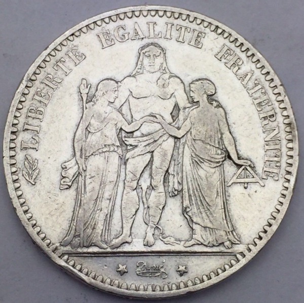 5 francs Hercule 1875 K