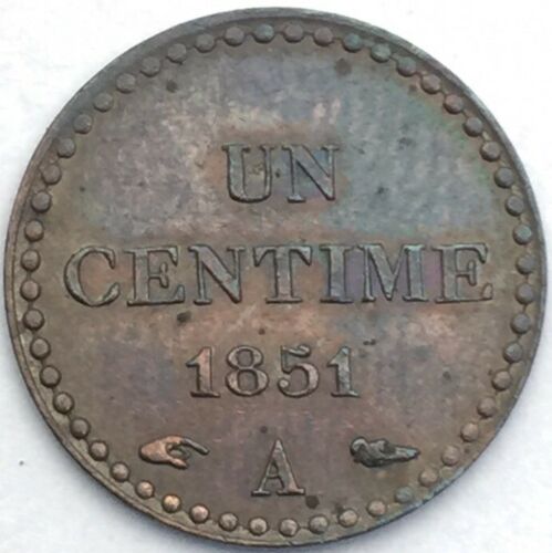 France Un centime Dupré 1851 A