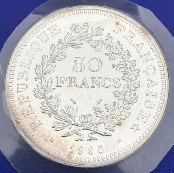 50 francs Hercule argent 1980 