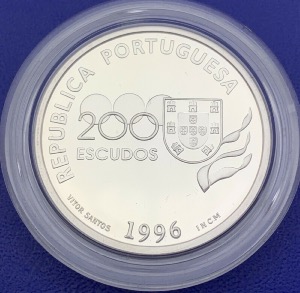 Monnaie Argent, 200 Escudos Portugal, Olympiades Atlanta 1996