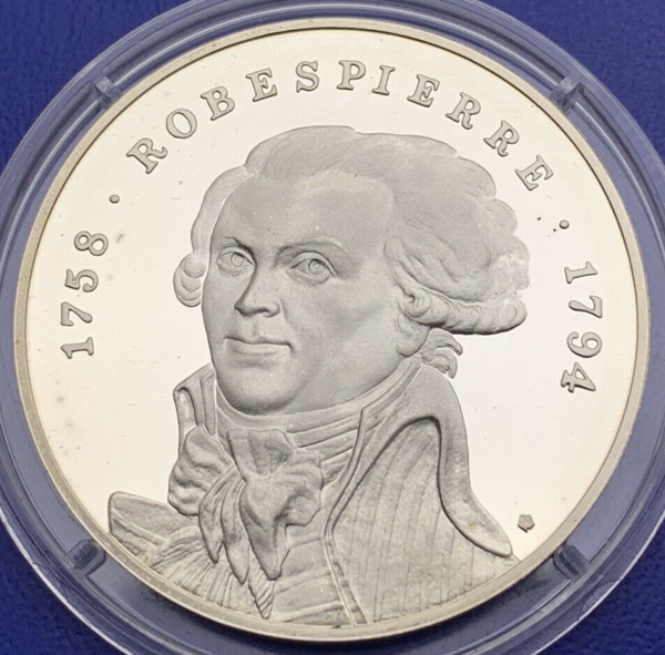 Médaille Argent Bicentenaire de la Révolution - ROBESPIERRE
