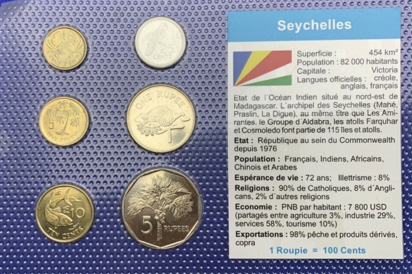 Seychelles Série de pièces UNC