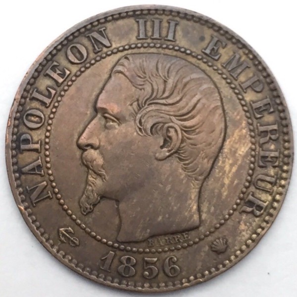 Napoleon III 5 centimes 1856 MA