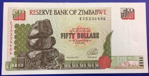 Billet 50 dollars Zimbabwe 1994