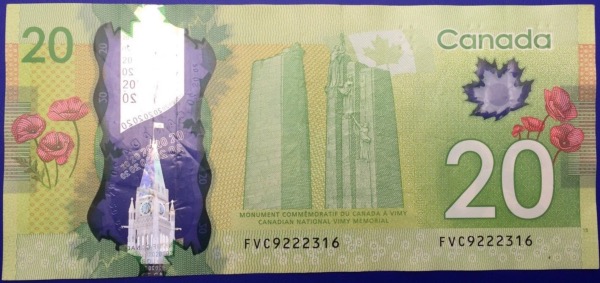 Billet, Canada, 20 Dollars 2013 NEUF Polymère