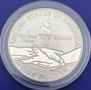 Monnaie Argent, 1 Dollar 1995, Olympiades, Cyclisme