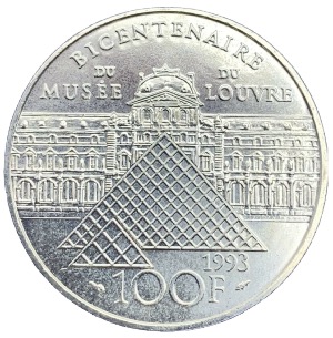 100 francs Bicentenaire musée du Louvre 1993