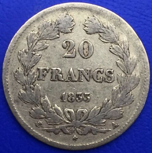 Monnaie Or, 20 Francs Or, Louis Philippe I 1833 A, Paris