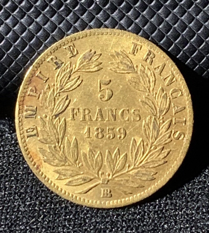 5 Francs or Napoleon III 1859 BB