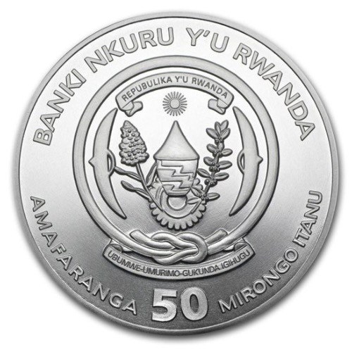 1 oz argent buffle Rwanda 2015