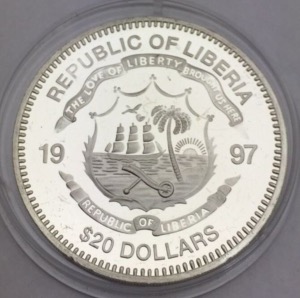 Liberia, 20 dollars, Duke of Marlborough