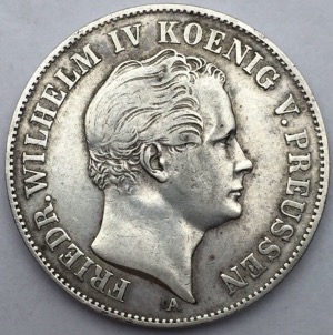 German states Prussia 1 Thaler 1849 A Friedrich Wilhelm IV