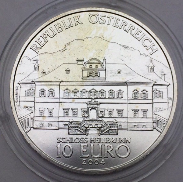 Autriche 10 euros 2004 Château de Hellbrunn