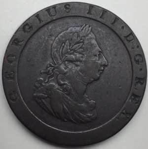 Monnaie, Royaume-Uni, 1797, George III, Twopence