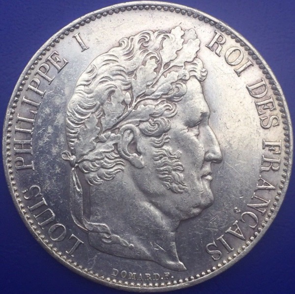 Monnaie Argent, 5 Francs Louis Philippe Ier 1845 W