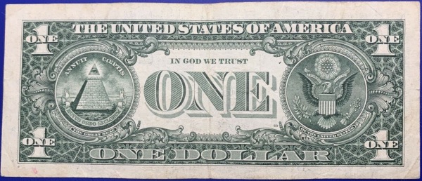 Etats-Unis, Billet 1 dollar Philadelphie 1999, Washington