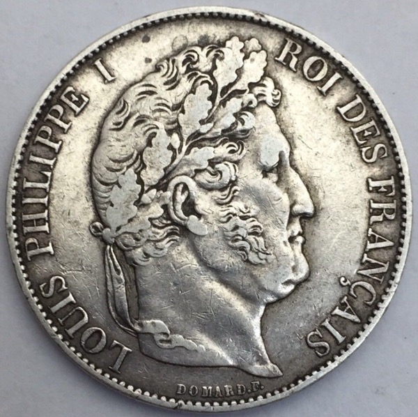 Louis Philippe I 5 francs 1848 A