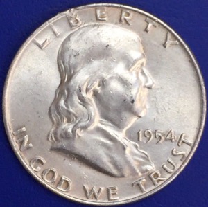 Half dollar Franklin 1954 États-Unis Denver 