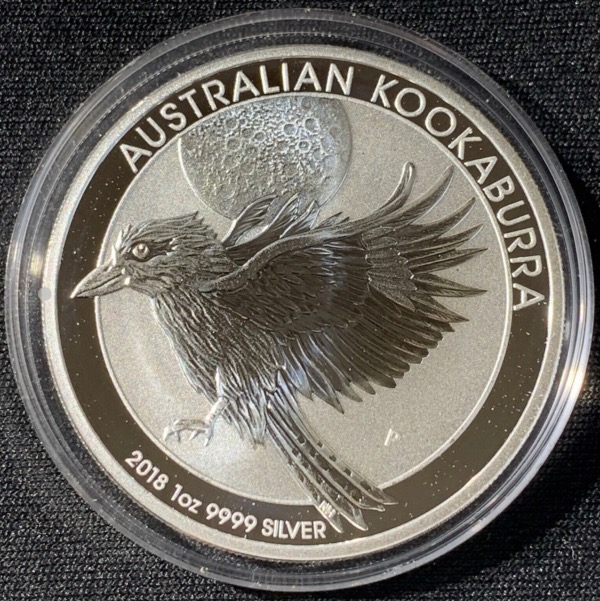 1 Oz Kookaburra Australie 2018 Argent 9999 Neuve sous capsule