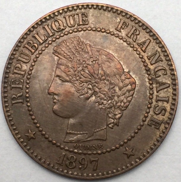 Ceres 2 centimes 1897 A 