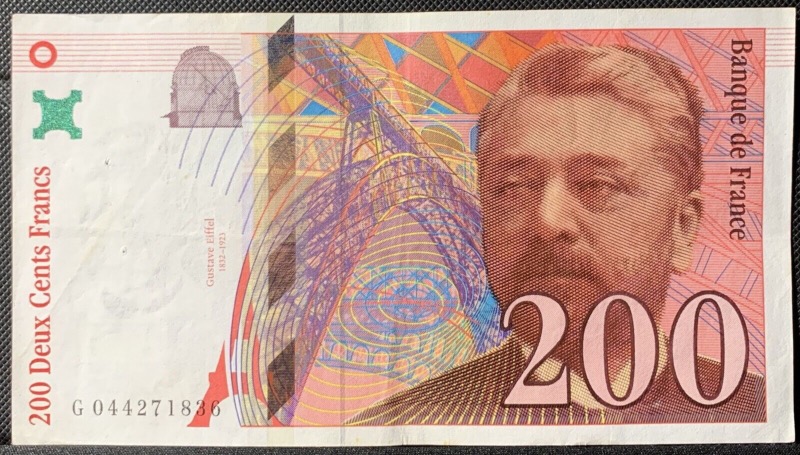 200 Francs Gustave Eiffel 1997