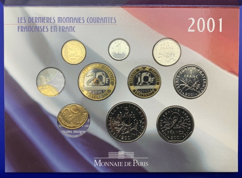 Coffret BU Série Franc 2001