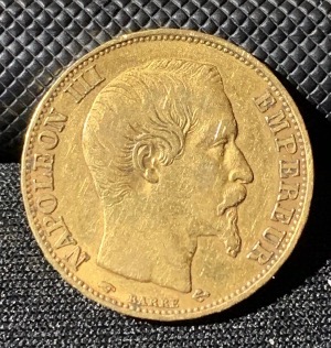 20 francs or Napoléon 3 1856A