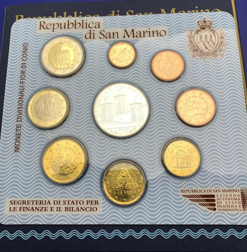 Coffret Série Euro Saint Marin 2005